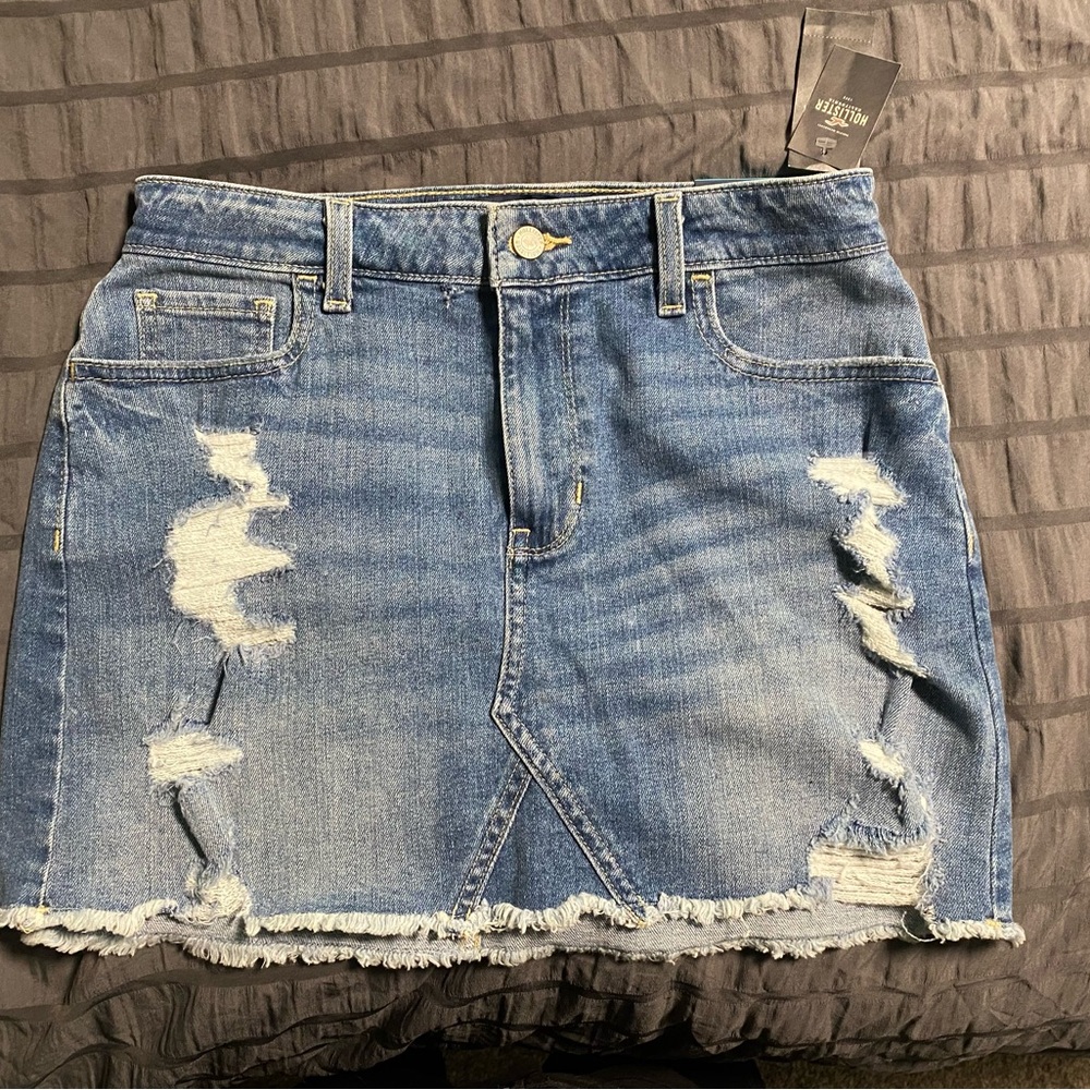 Hollister Blue Mini Pencil Skirt Casual